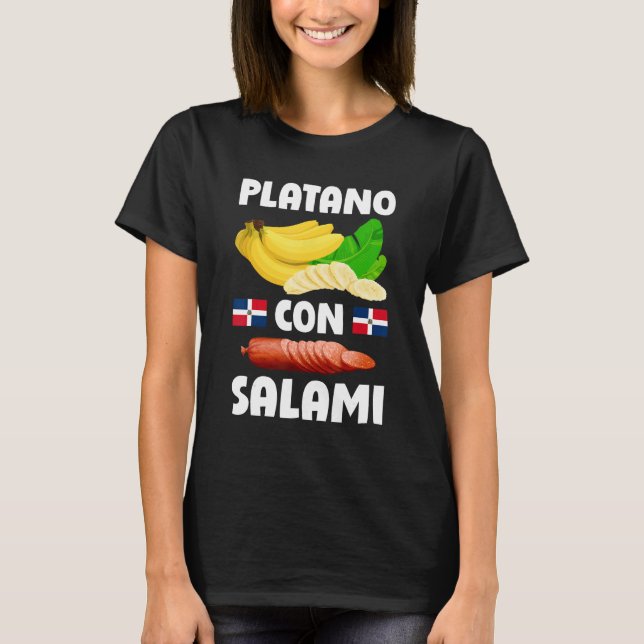 Dominicana Flag RD Dominican Republic Food Mangu P T-Shirt (Vorderseite)