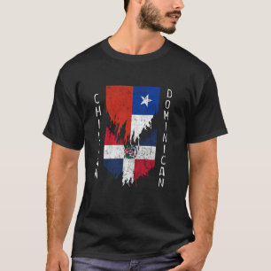 Dominicanischer Chile Dominica: Chilea Fahne gegra T-Shirt