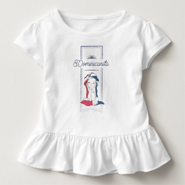 Dominicanita Rüsche-Shirt II Kleinkind T-shirt (Vorderseite)