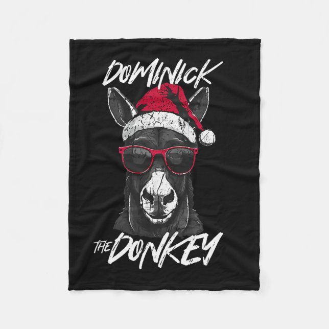 Dominick Der Donkey 1 Fleecedecke (Vorderseite)