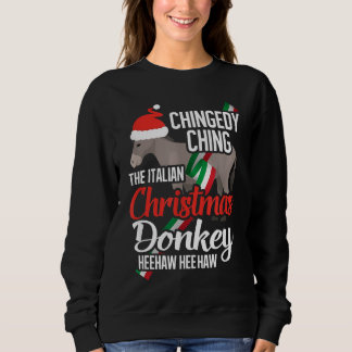 Dominick Der italienische WeihnachtsDonkey Sweatshirt