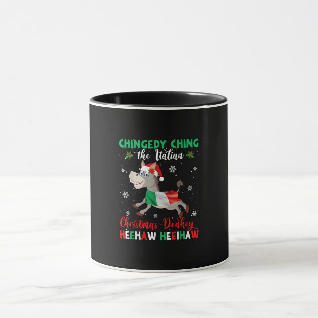 Dominick The Christmas Donkey-italienischer Donkey Tasse (Zentrum)