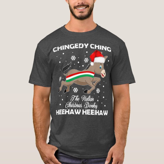 Dominick The Christmas DonkeyItalienisches Donkey- T-Shirt (Vorderseite)