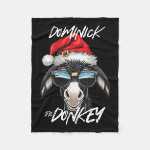 Dominick The Donkey Funny Christmas Italienischer Fleecedecke