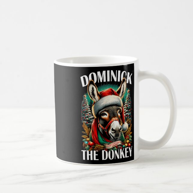 Dominick The Donkey Funny Christmas Italienischer  Kaffeetasse (Rechts)