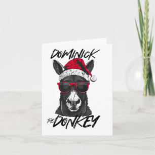 Dominick The Donkey Funny Christmas Italienischer  Karte