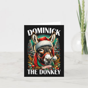 Dominick The Donkey Funny Christmas Italienischer  Karte