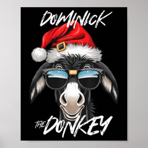 Dominick The Donkey Funny Christmas Italienischer  Poster