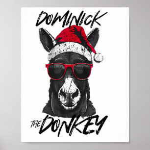Dominick The Donkey Funny Christmas Italienischer  Poster