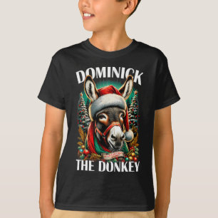 Dominick The Donkey Funny Christmas Italienischer T-Shirt