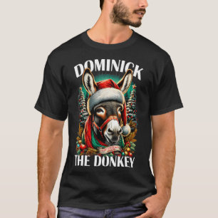 Dominick The Donkey Funny Christmas Italienischer  T-Shirt