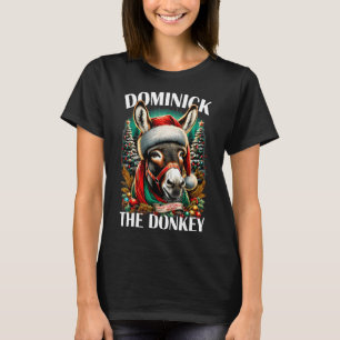 Dominick The Donkey Funny Christmas Italienischer  T-Shirt