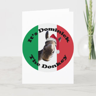 dominieren den Esel Feiertagskarte