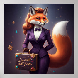 Dominieren mit Vision - Femme Fox Power Poster