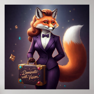 Dominieren mit Vision - Femme Fox Power Poster