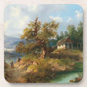 Dominik Schufried Eine Berglandschaft mit.. Getränkeuntersetzer