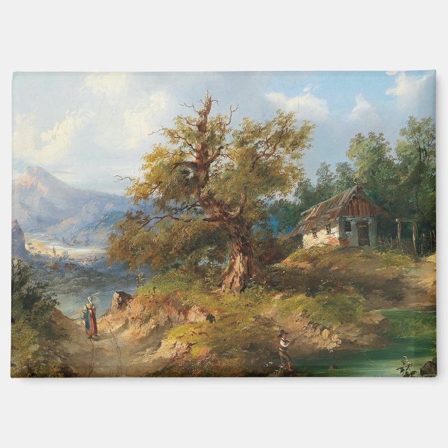 Dominik Schufried Eine Berglandschaft mit.. Magnet (Vorderseite)