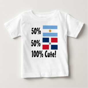 Dominikaner 100% 50% Argentinier-50% niedlich Baby T-shirt