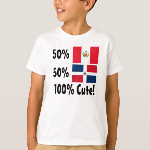 Dominikaner 100% 50% Peruaner-50% niedlich T-Shirt