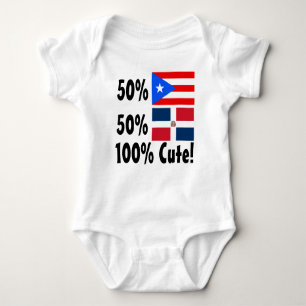 Dominikaner 100% 50% Puertorikaner-50% niedlich Baby Strampler