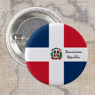 Dominikanische Fahne, Patrioten Dominikanische Rep Button