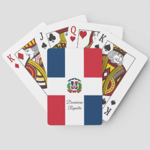 Dominikanische Flagge, Dominikanische Republik Spi Spielkarten