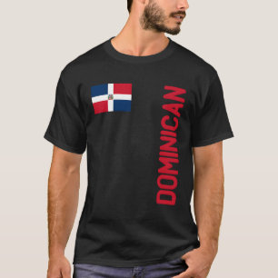 Dominikanische Flagge und Roots der Dominikanische T-Shirt