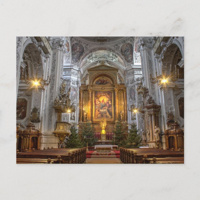 Dominikanische Kirche Wien Österreich Postkarte (Vorderseite)