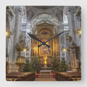 Dominikanische Kirche Wien Österreich Quadratische Wanduhr