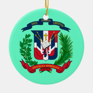 DOMINIKANISCHE REPUBLIC* Weihnachtsverzierung Keramik Ornament