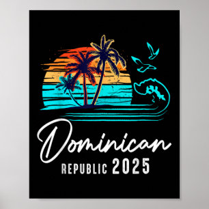 Dominikanische Republik 2025 Sommerferien Matching Poster