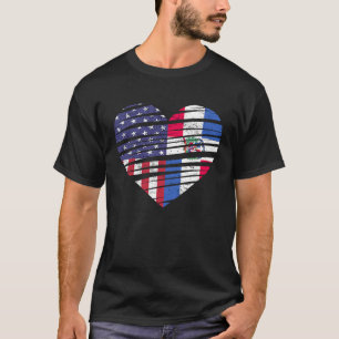 Dominikanische Republik Amerika Grosses Herz USA H T-Shirt