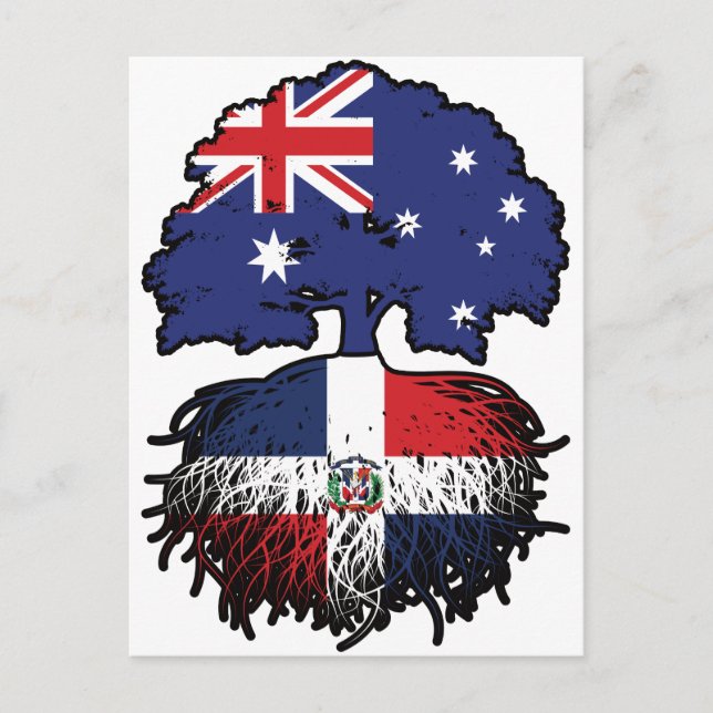 Dominikanische Republik Australien Postkarte (Vorderseite)