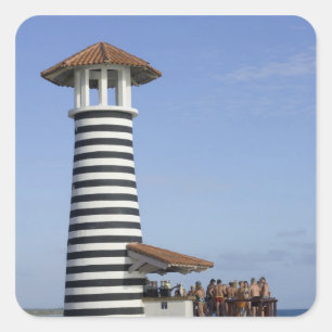 Dominikanische Republik, Bayahibe, Iberostar Hacie Quadratischer Aufkleber