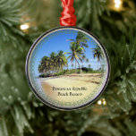 Dominikanische Republik Beach Bavaro Ornament Aus Metall<br><div class="desc">Dominikanische Republik Beach Bavaro,  tropisches landschaftliches Foto,  Zierschnitt./</div>