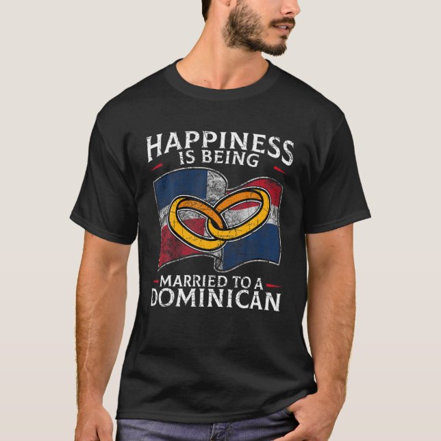 Dominikanische Republik Eheschließung Dominikanisc T-Shirt (Vorderseite)