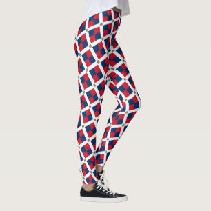 Dominikanische Republik Fahne, Reise- und Sportfan Leggings