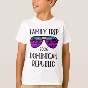 Dominikanische Republik Familienreise 2026 Urlaub T-Shirt