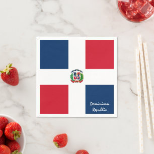 Dominikanische Republik Flag Party-Mode /Sportfans Serviette