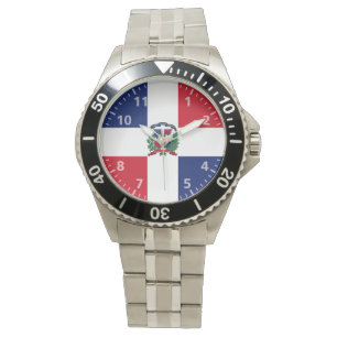 Dominikanische Republik-Flagge Armbanduhr