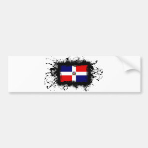 Dominikanische Republik-Flagge Autoaufkleber