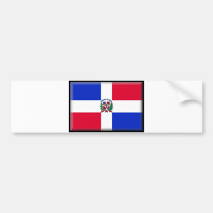 Dominikanische Republik-Flagge Autoaufkleber