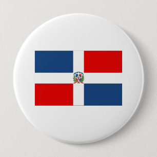 Dominikanische Republik-Flagge Button