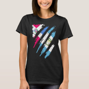 Dominikanische Republik Flagge Guatemala Grossland T-Shirt