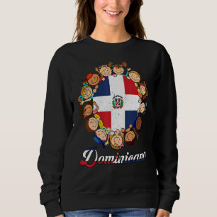 Dominikanische Republik Flagge Hispanic Heritage M Sweatshirt