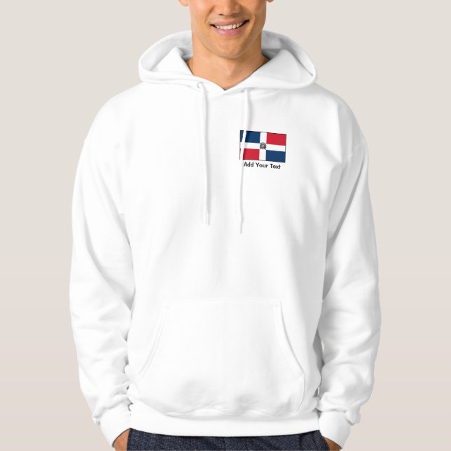 Dominikanische Republik-Flagge Hoodie (Vorderseite)