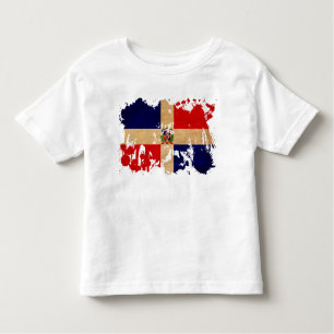 Dominikanische Republik-Flagge Kleinkind T-shirt