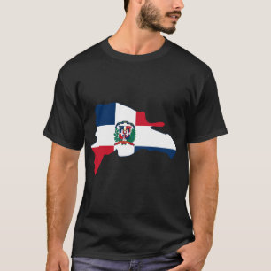 Dominikanische Republik-Flaggen-Karte TUN T-Shirt