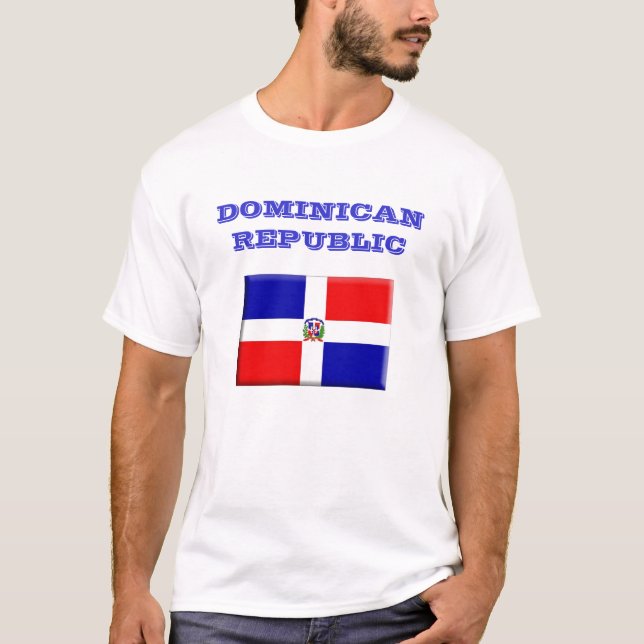 Dominikanische Republik-Flaggen-T - Shirt (Vorderseite)