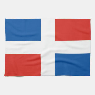 Dominikanische Republik Flaggenhandtuch Küchentuch